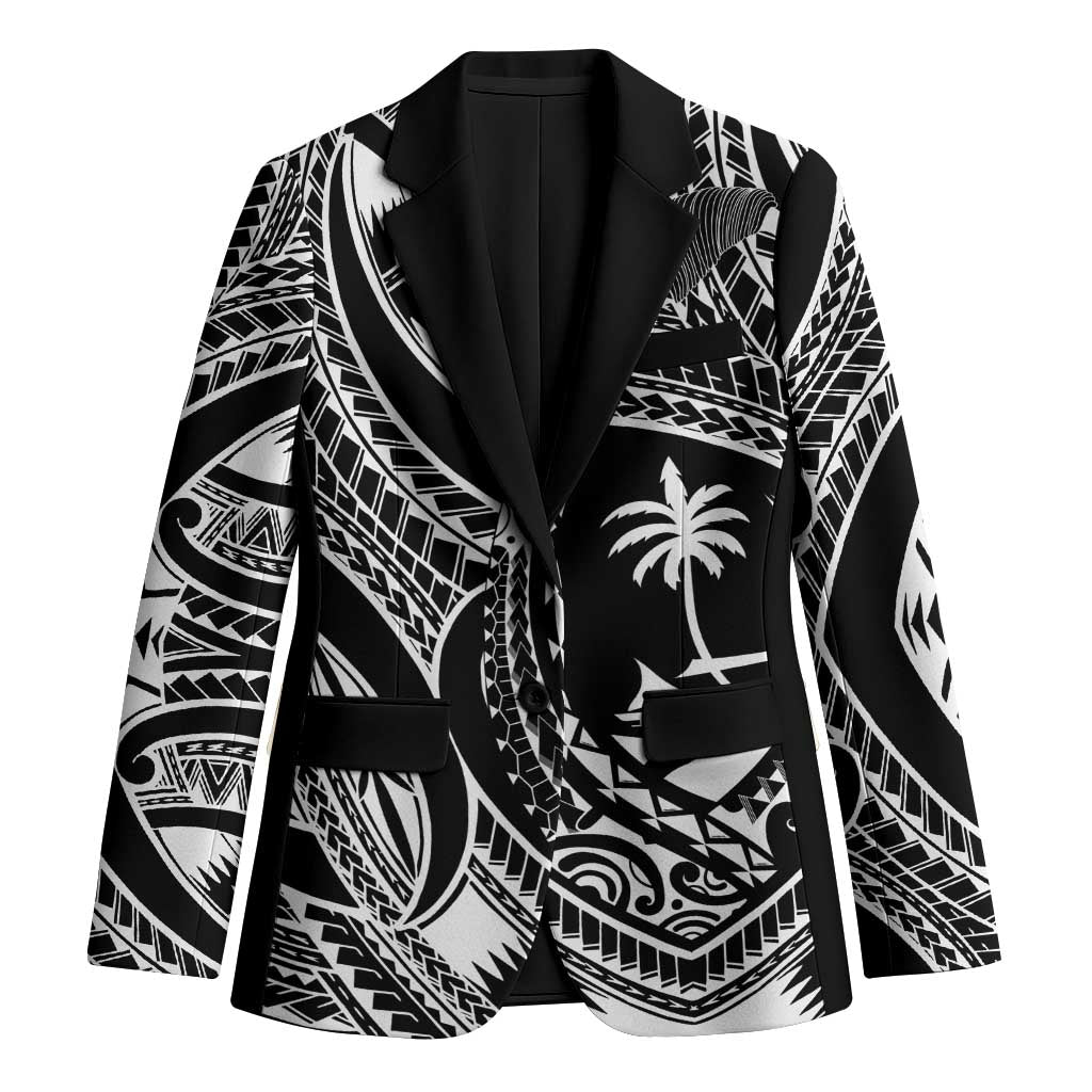 Hafa Adai Guam Inspired Tattoo Blazer LT9 Unisex Black - Polynesian Pride