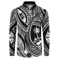 Hafa Adai Guam Inspired Tattoo Button Sweatshirt
