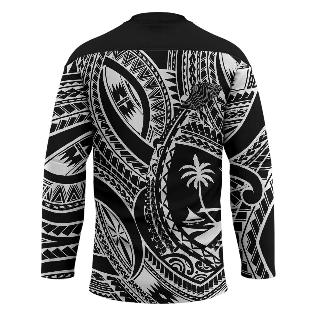 Hafa Adai Guam Inspired Tattoo Hockey Jersey - Polynesian Pride