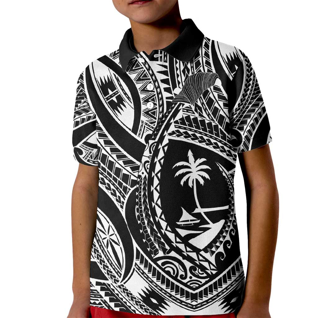 Hafa Adai Guam Inspired Tattoo Kid Polo Shirt