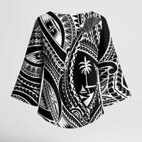 Hafa Adai Guam Inspired Tattoo Kimono Sleeve Blouse - Polynesian Pride