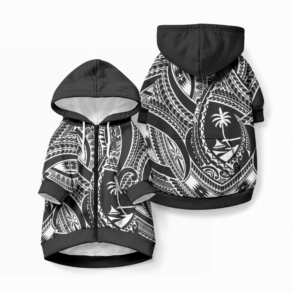 Hafa Adai Guam Inspired Tattoo Pet Hoodie