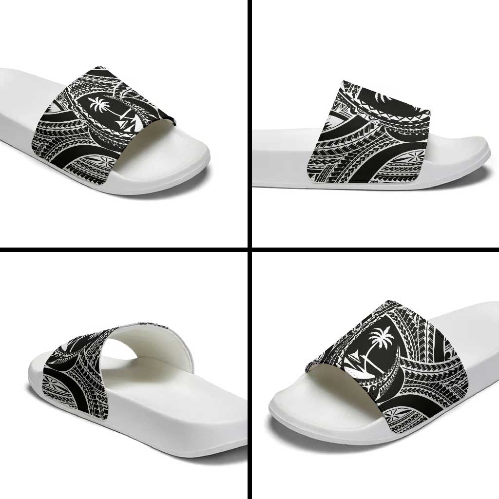 Hafa Adai Guam Inspired Tattoo Slide Sandals LT9 - Polynesian Pride