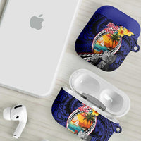 Hafa Adai Guam Seal Latte Stones Artwork AirPods Case - Polynesian Pride