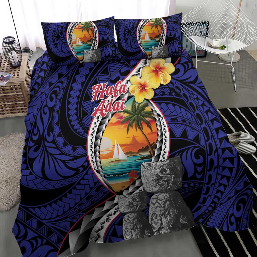 Hafa Adai Guam Seal Latte Stones Artwork Bedding Set