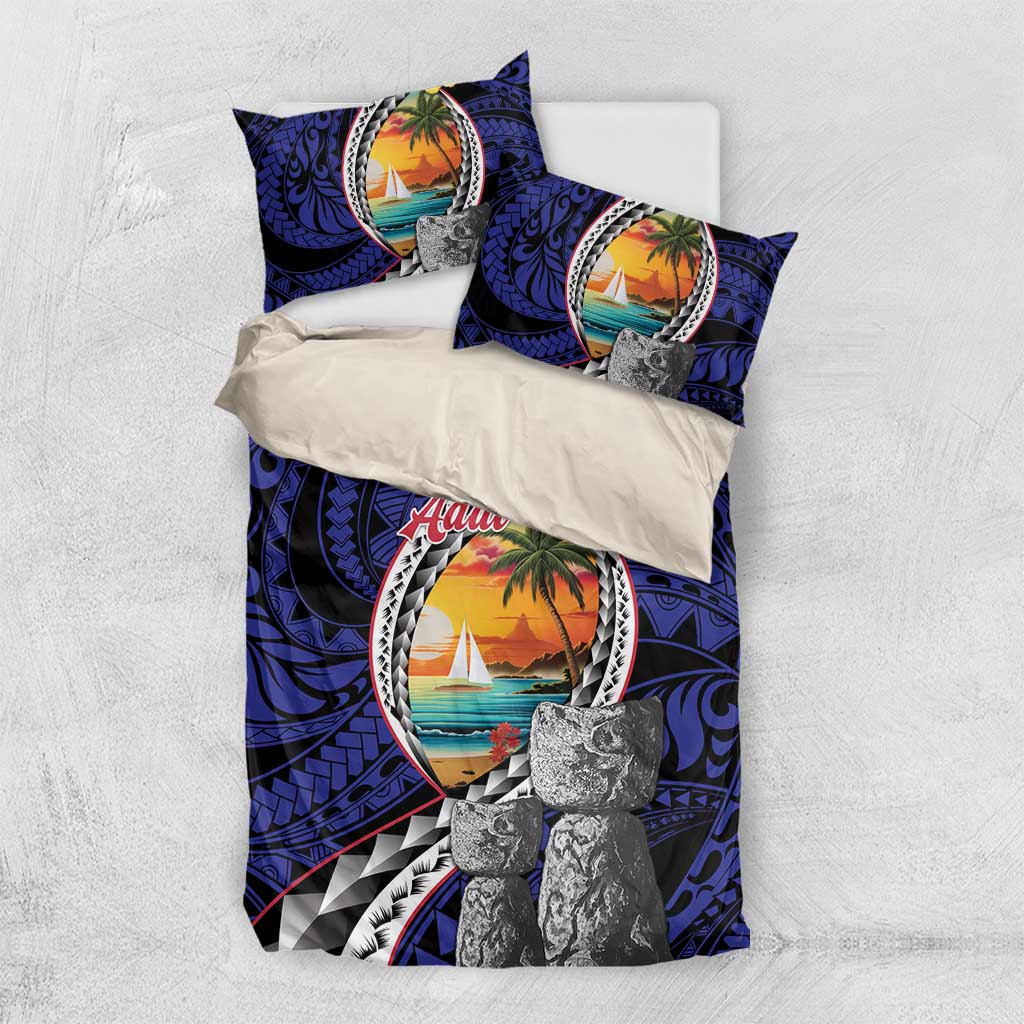 Hafa Adai Guam Seal Latte Stones Artwork Bedding Set