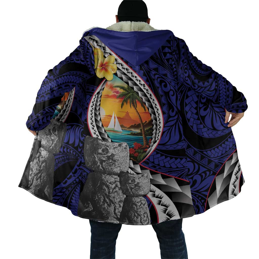 Hafa Adai Guam Seal Latte Stones Artwork Cloak - Polynesian Pride