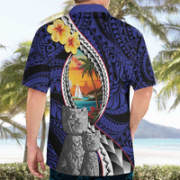 Hafa Adai Guam Seal Latte Stones Artwork Hawaiian Shirt