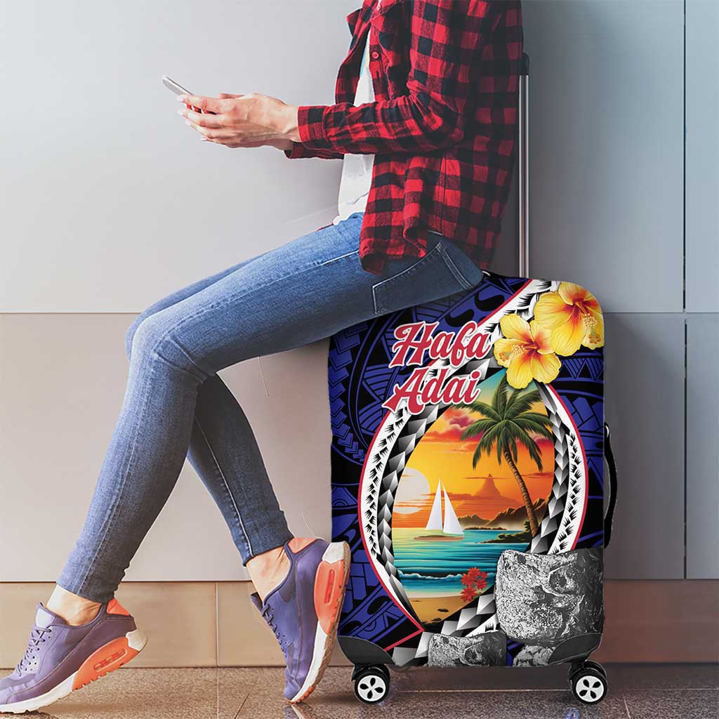 Hafa Adai Guam Seal Latte Stones Artwork Luggage Cover