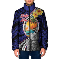 Hafa Adai Guam Seal Latte Stones Artwork Padded Jacket - Polynesian Pride