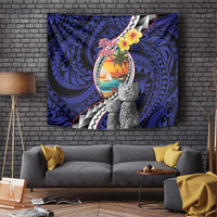 Hafa Adai Guam Seal Latte Stones Artwork Tapestry
