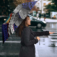 Hafa Adai Guam Seal Latte Stones Artwork Umbrella - Polynesian Pride