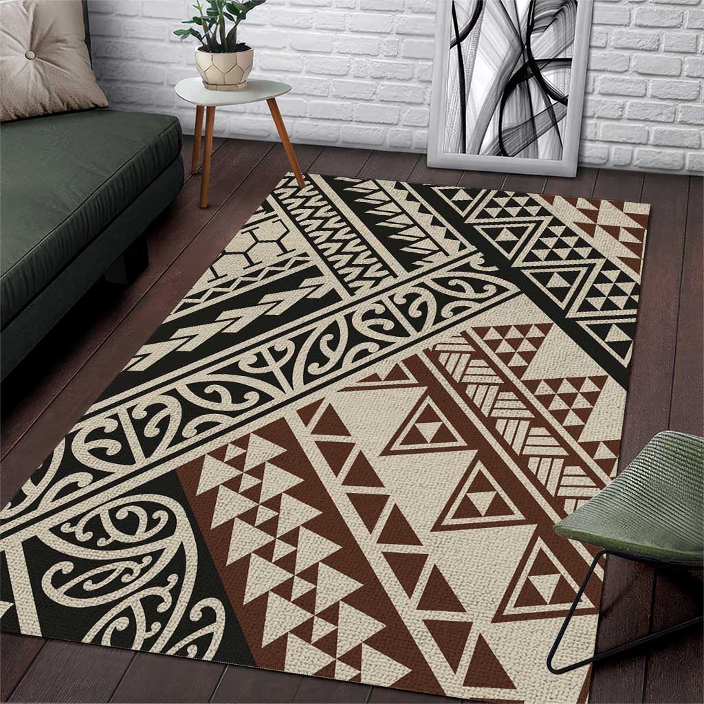 Niho Taniwha Kowhaiwhai Area Rug