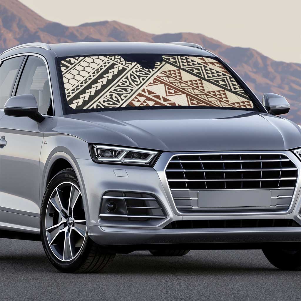 Niho Taniwha Kowhaiwhai Auto Sun Shade - Polynesian Pride