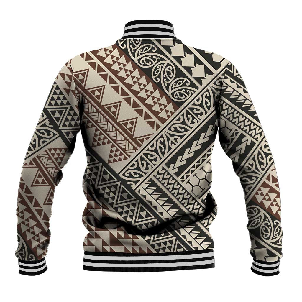 Niho Taniwha Kowhaiwhai Baseball Jacket LT9 - Polynesian Pride