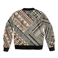 Niho Taniwha Kowhaiwhai Bomber Jacket LT9 - Polynesian Pride