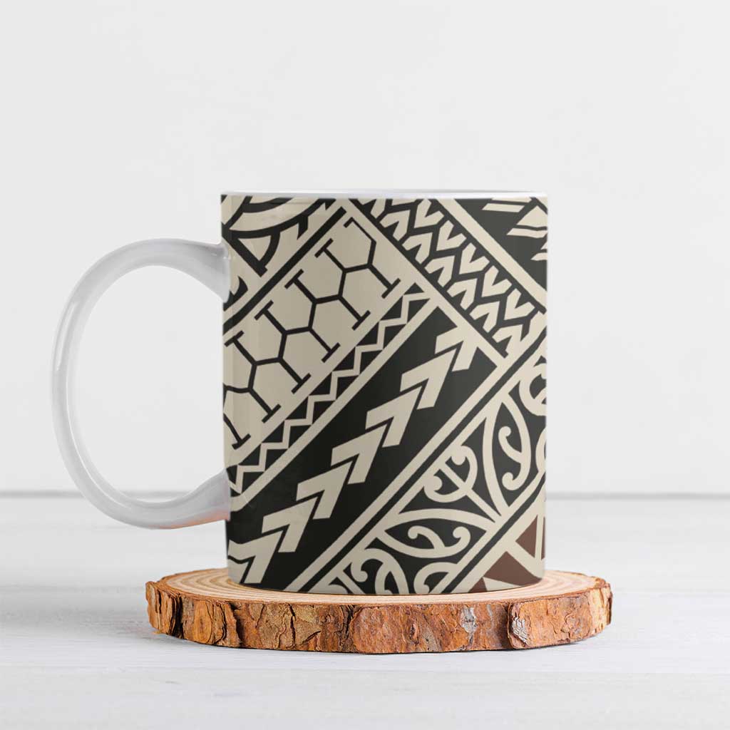 Niho Taniwha Kowhaiwhai Ceramic Mug - Polynesian Pride