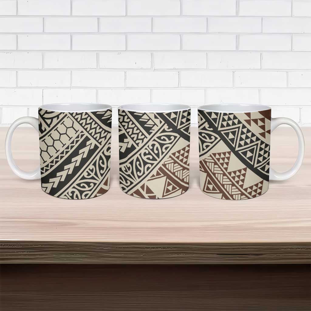 Niho Taniwha Kowhaiwhai Ceramic Mug - Polynesian Pride