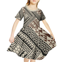 Niho Taniwha Kowhaiwhai Kid Short Sleeve Dress