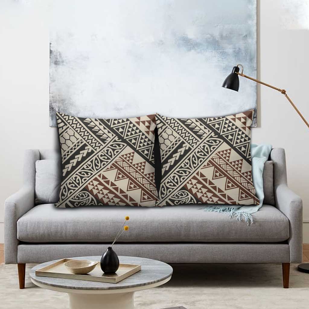 Niho Taniwha Kowhaiwhai Pillow Cover LT9 - Polynesian Pride