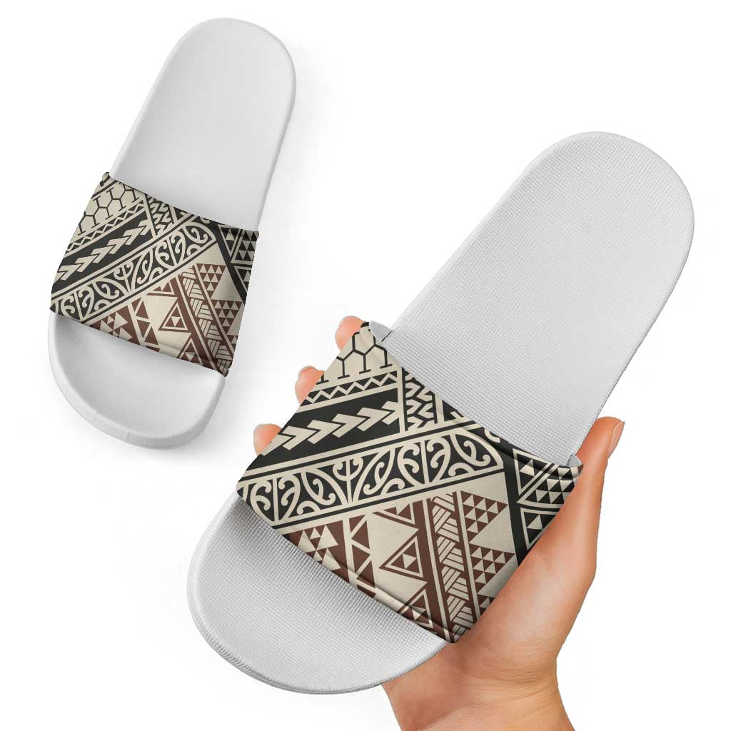 Niho Taniwha Kowhaiwhai Slide Sandals LT9 - Polynesian Pride