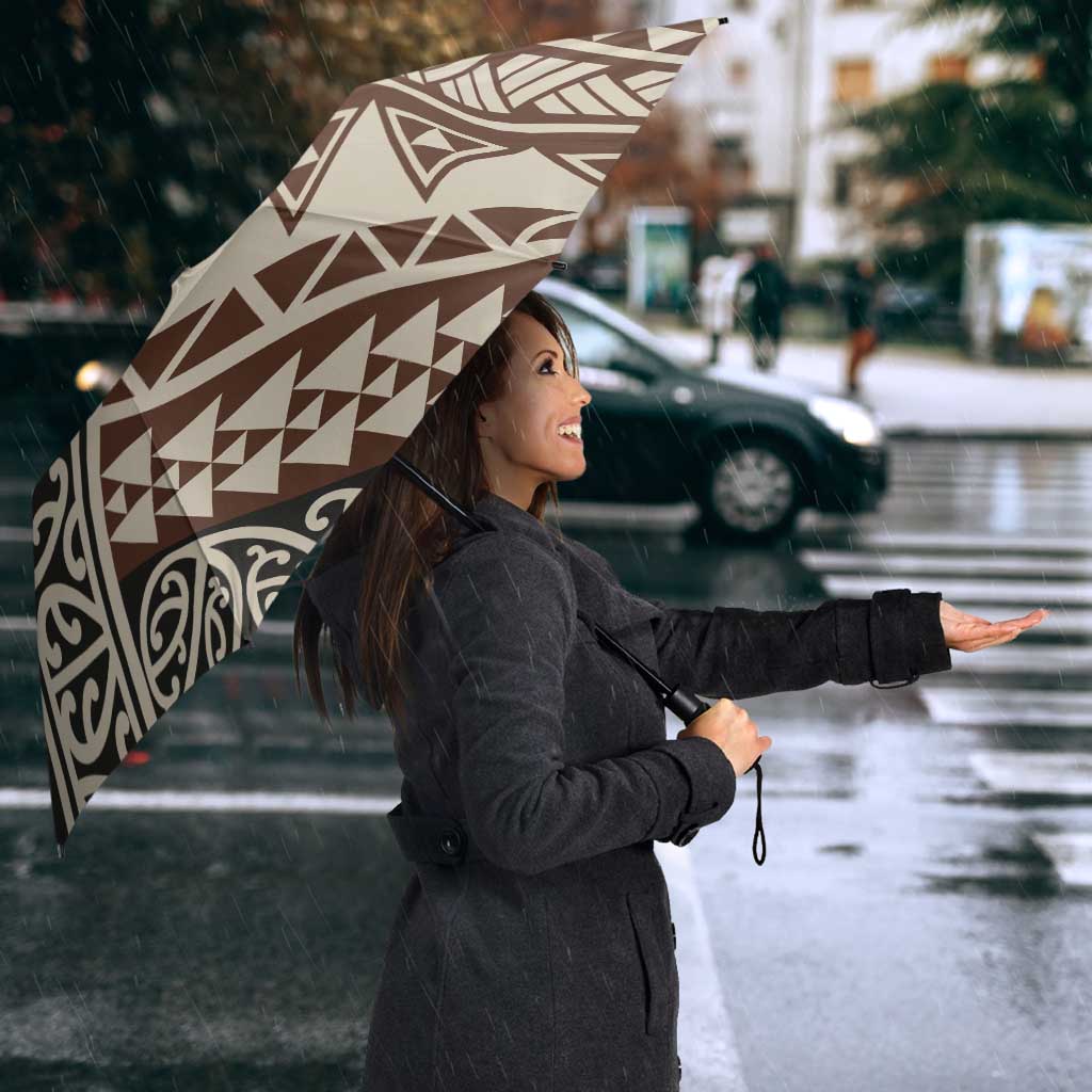 Niho Taniwha Kowhaiwhai Umbrella - Polynesian Pride