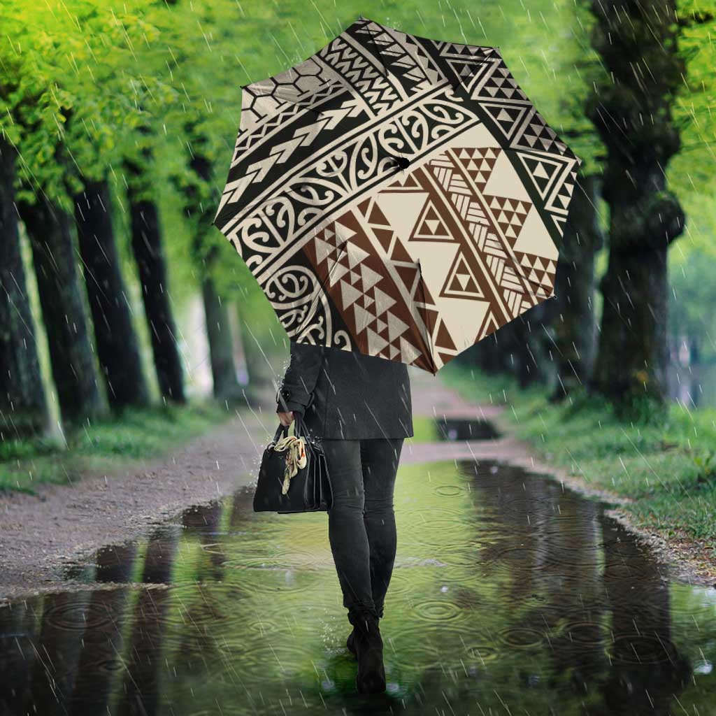 Niho Taniwha Kowhaiwhai Umbrella - Polynesian Pride