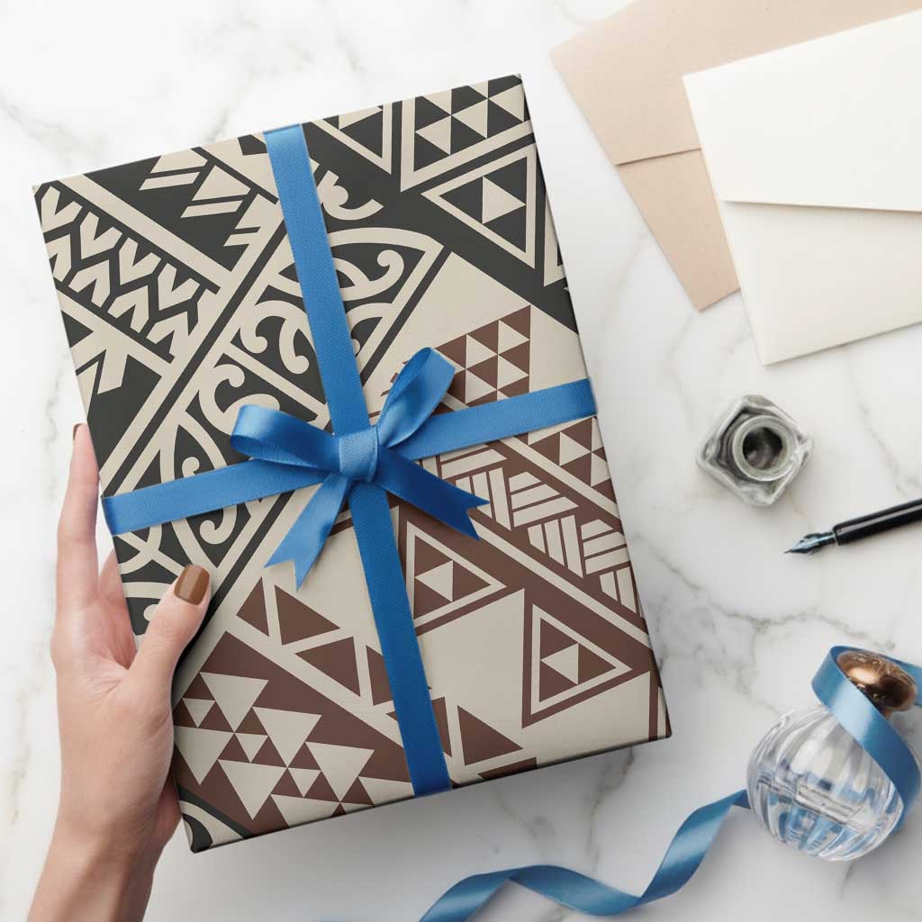 Niho Taniwha Kowhaiwhai Wrapping Paper LT9 - Polynesian Pride