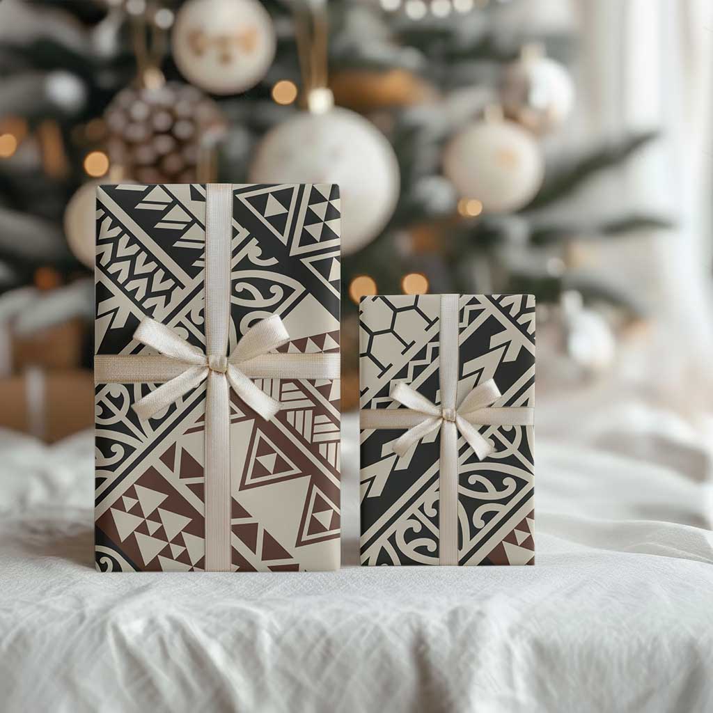 Niho Taniwha Kowhaiwhai Wrapping Paper LT9 - Polynesian Pride