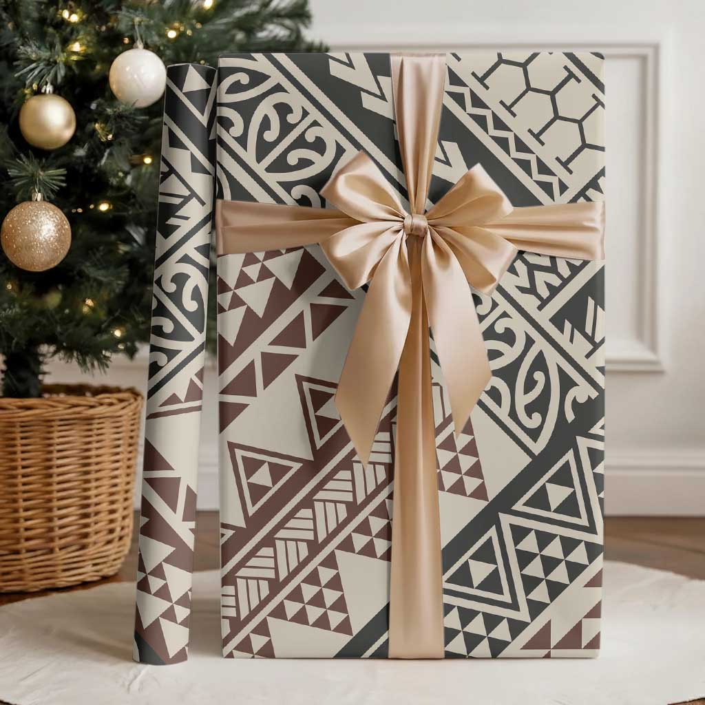 Niho Taniwha Kowhaiwhai Wrapping Paper LT9 - Polynesian Pride