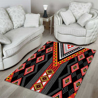 Niho Taniwha Taniko Motif Area Rug
