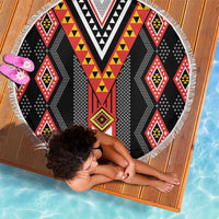 Niho Taniwha Taniko Motif Beach Blanket