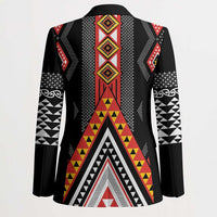 Niho Taniwha Taniko Motif Blazer - Polynesian Pride