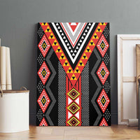 Niho Taniwha Taniko Motif Canvas Wall Art