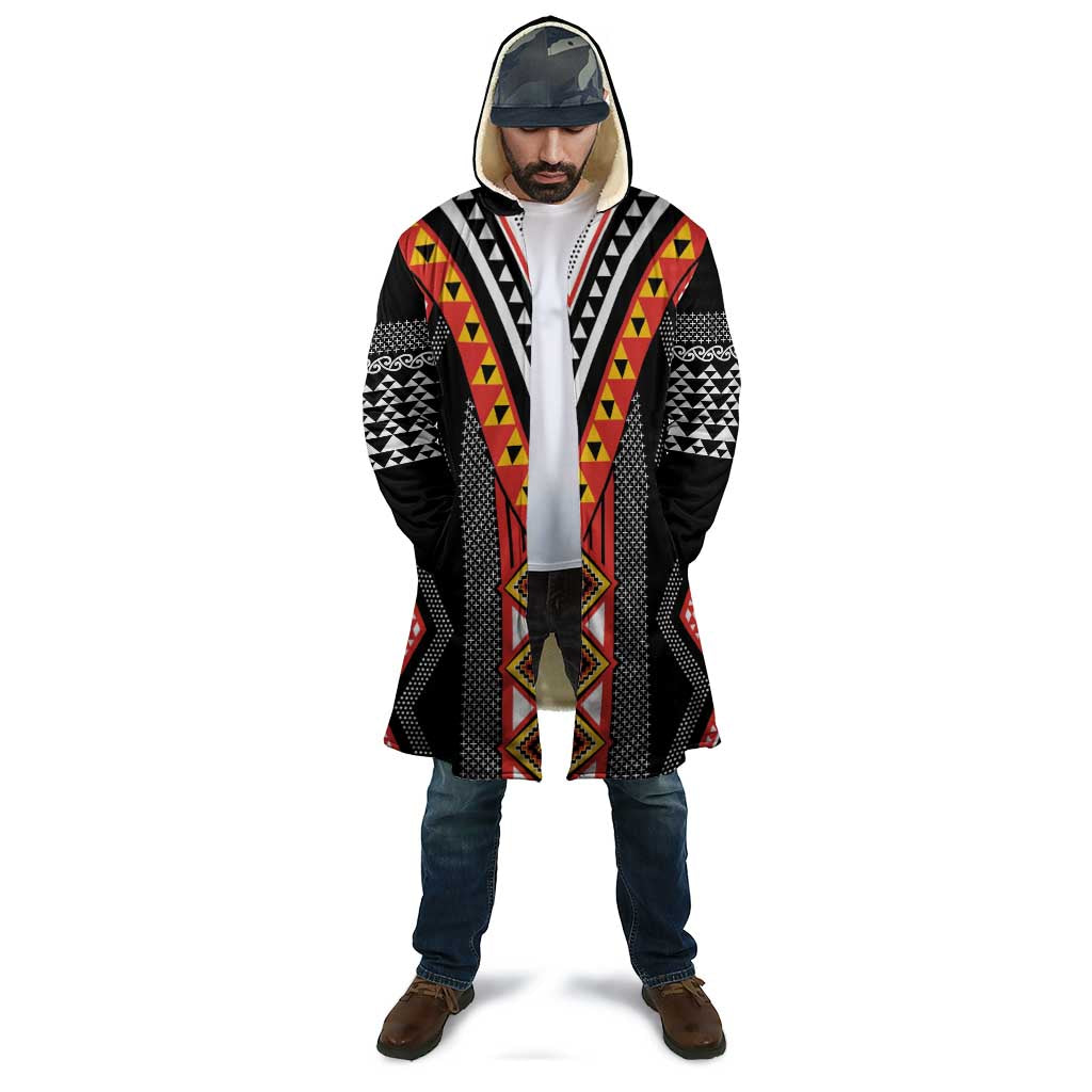 Niho Taniwha Taniko Motif Cloak - Polynesian Pride