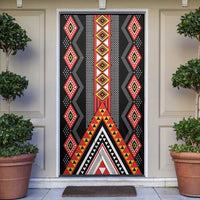 Niho Taniwha Taniko Motif Door Cover - Polynesian Pride