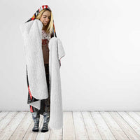 Niho Taniwha Taniko Motif Hooded Blanket
