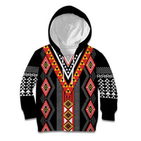 Niho Taniwha Taniko Motif Kid Hoodie