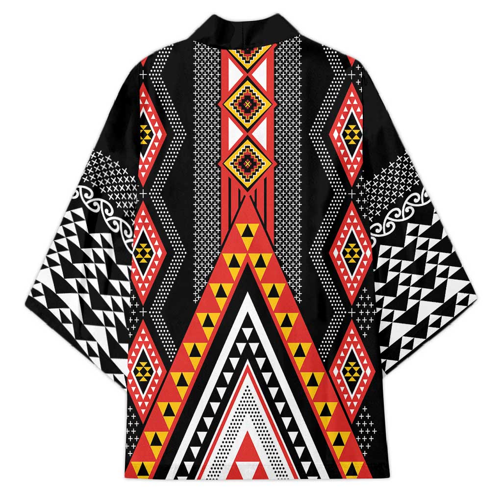 Niho Taniwha Taniko Motif Kimono LT9 - Polynesian Pride