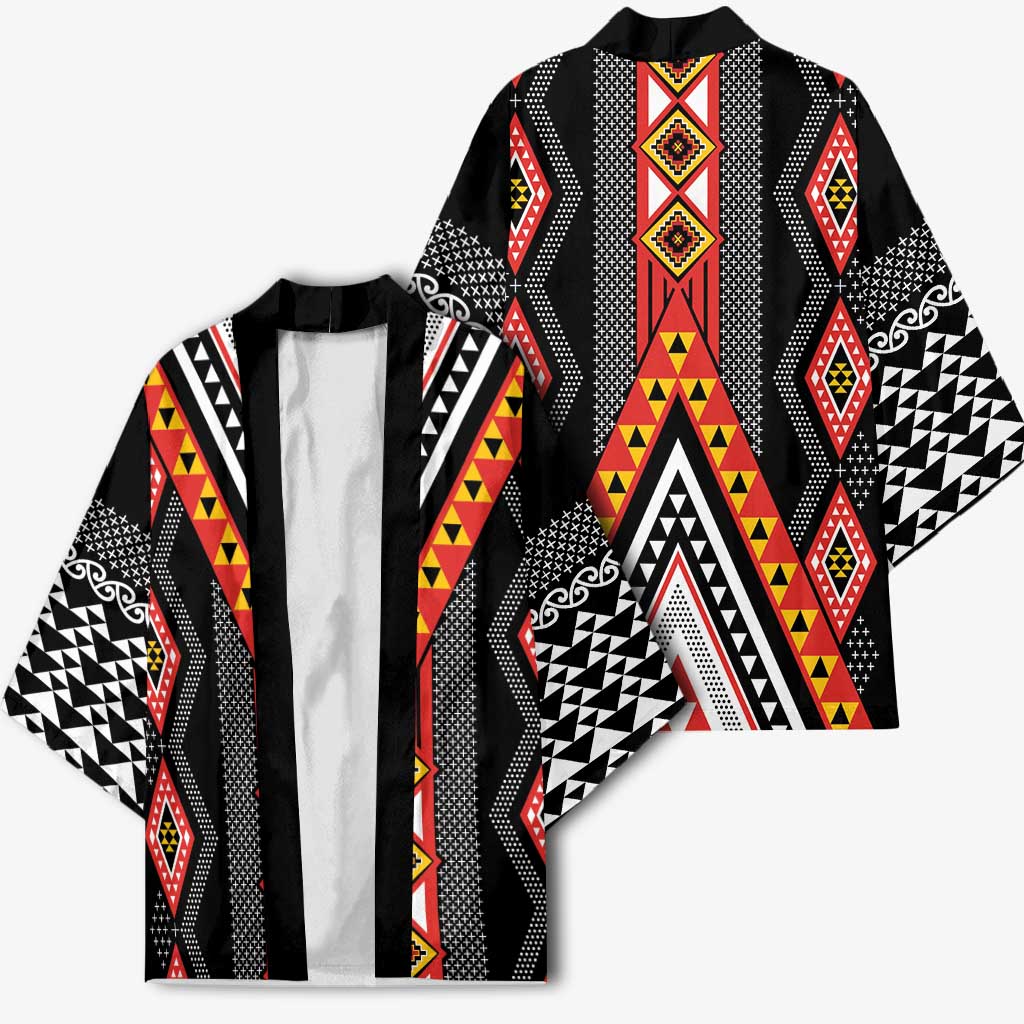 Niho Taniwha Taniko Motif Kimono LT9 - Polynesian Pride