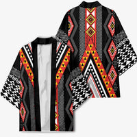 Niho Taniwha Taniko Motif Kimono LT9 - Polynesian Pride