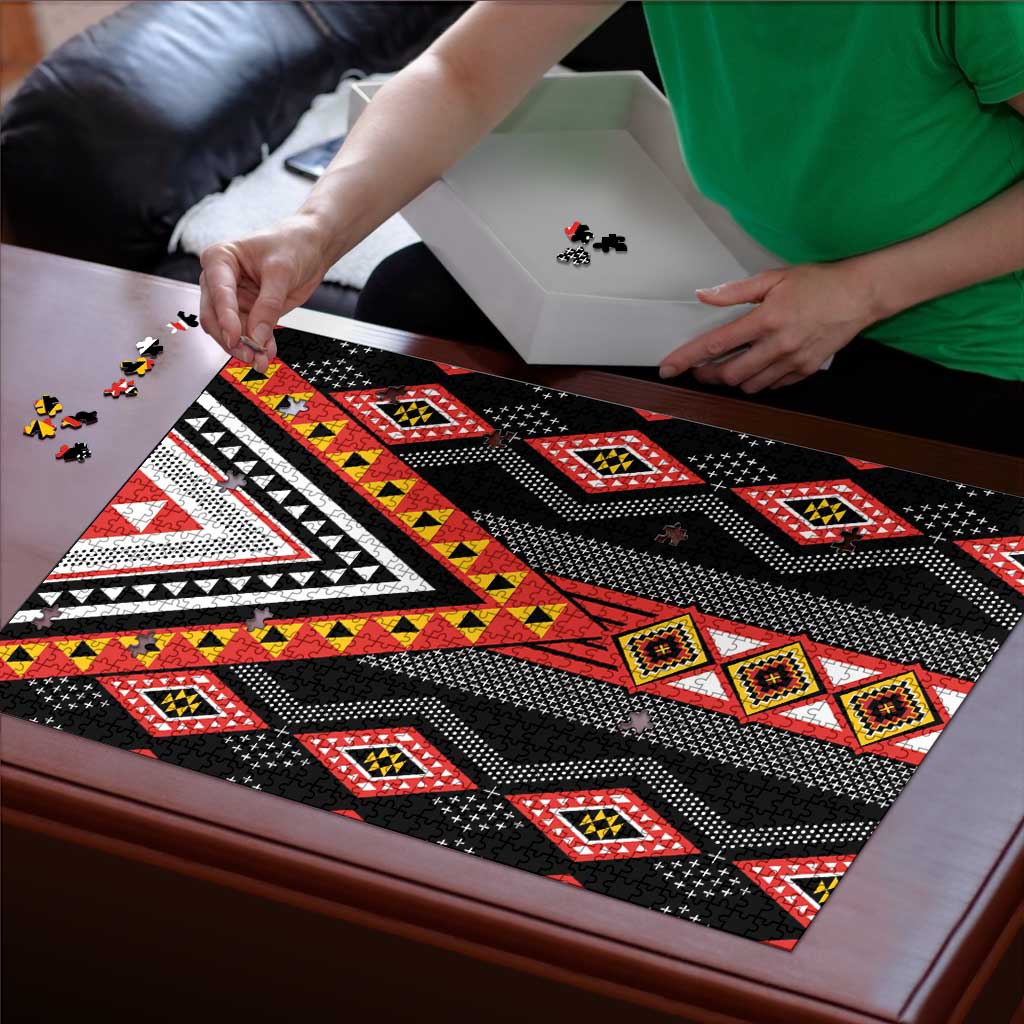 Niho Taniwha Taniko Motif Puzzle LT9 - Polynesian Pride