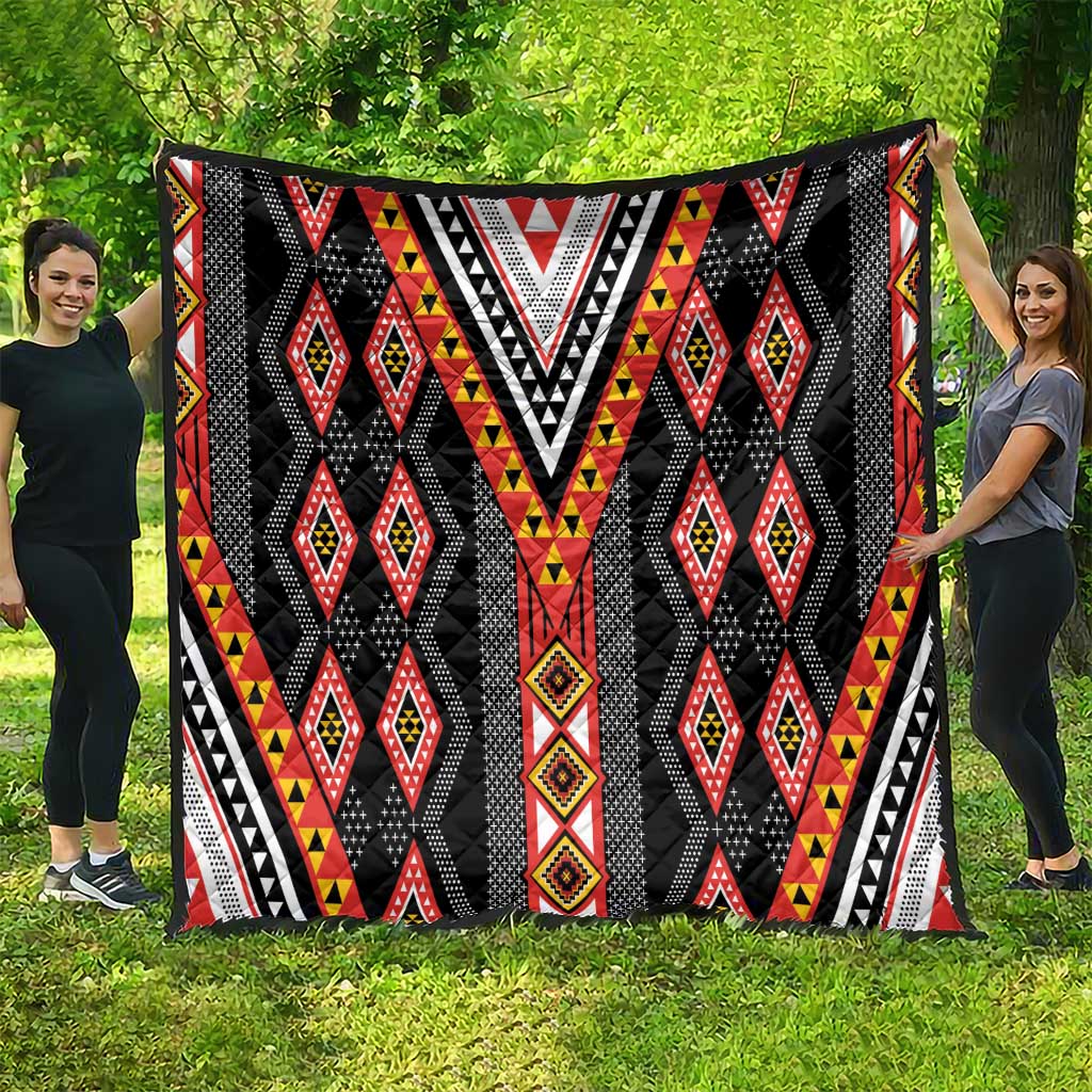 Niho Taniwha Taniko Motif Quilt LT9 - Polynesian Pride