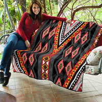 Niho Taniwha Taniko Motif Quilt LT9 - Polynesian Pride