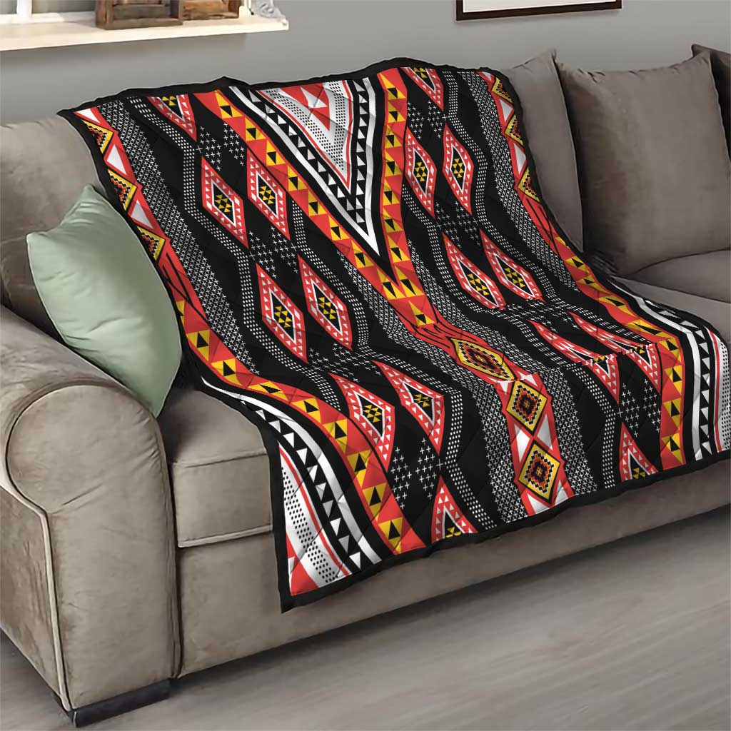 Niho Taniwha Taniko Motif Quilt LT9 - Polynesian Pride