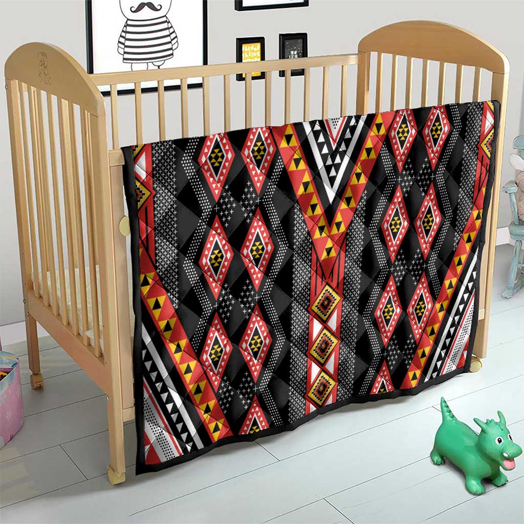 Niho Taniwha Taniko Motif Quilt LT9 - Polynesian Pride