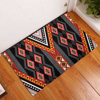 Niho Taniwha Taniko Motif Rubber Doormat LT9 - Polynesian Pride