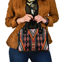 Niho Taniwha Taniko Motif Shoulder Handbag