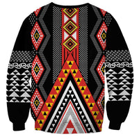Niho Taniwha Taniko Motif Sweatshirt LT9 - Polynesian Pride