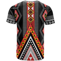 Niho Taniwha Taniko Motif T Shirt LT9 - Polynesian Pride